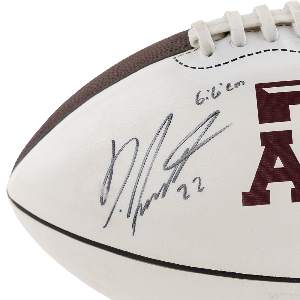 Texas A&M Dustin Harris Signed Football