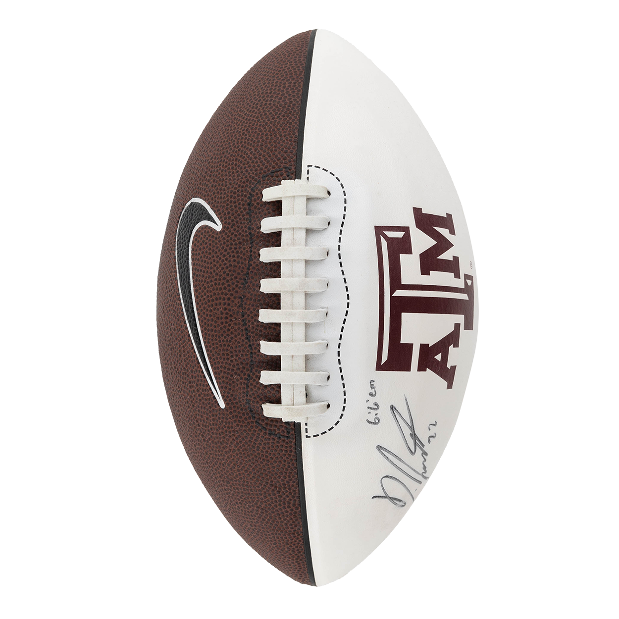 Texas A&M Dustin Harris Signed Football