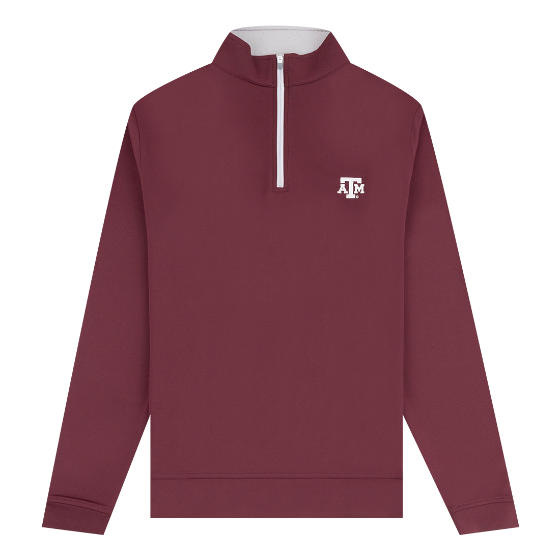 A&M Texas A&M Peter Millar Perth Solid Maroon Quarter Zip
