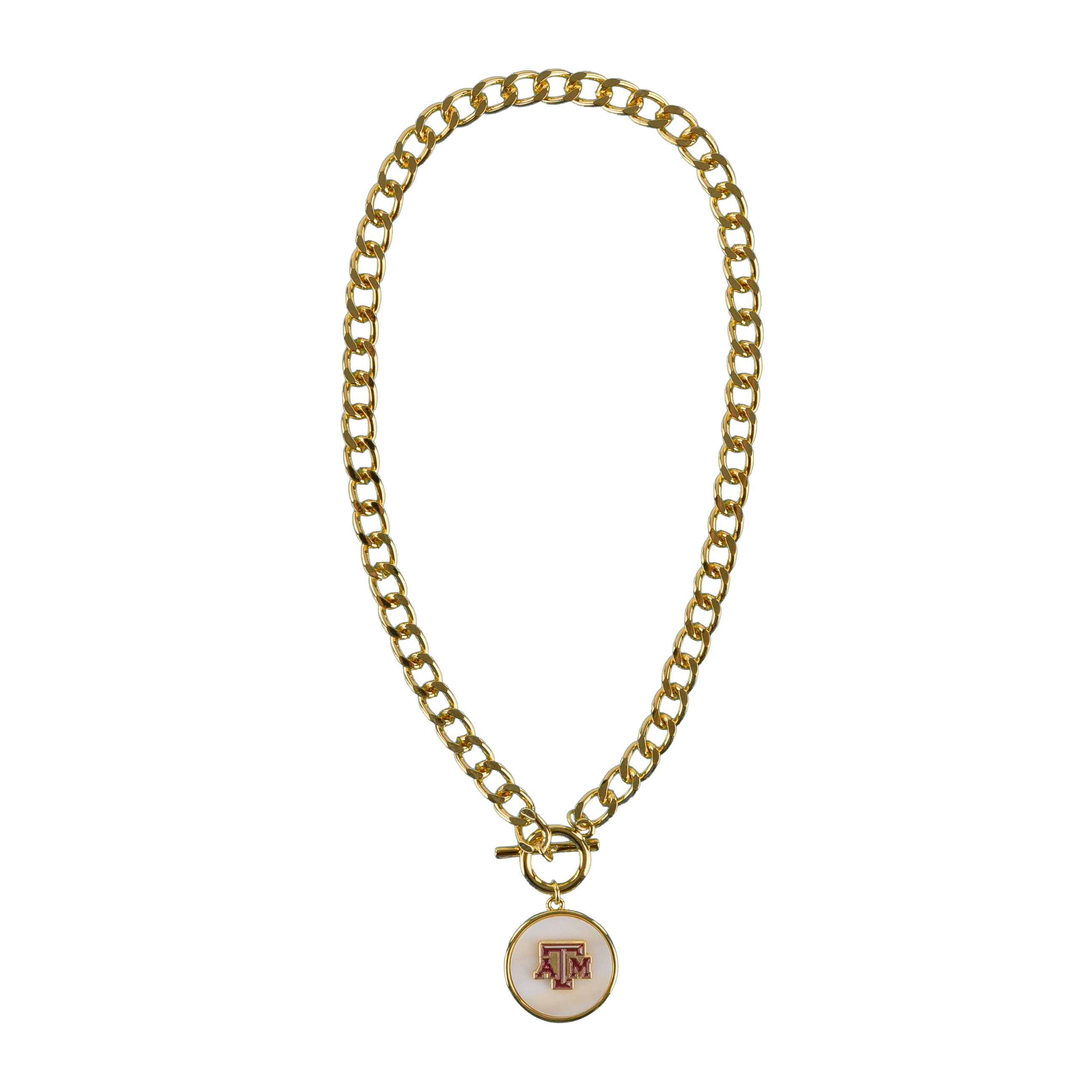 ★SENTIMENTS★ NO.428 [GOLD] NECKLACE Gold-plated necklace with hexagon shape pendant with white