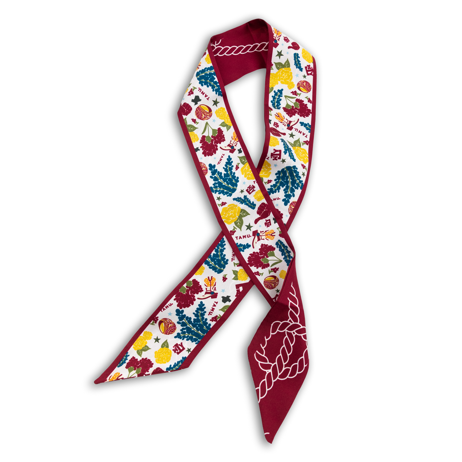 Texas A&M Twilly Silk Scarf