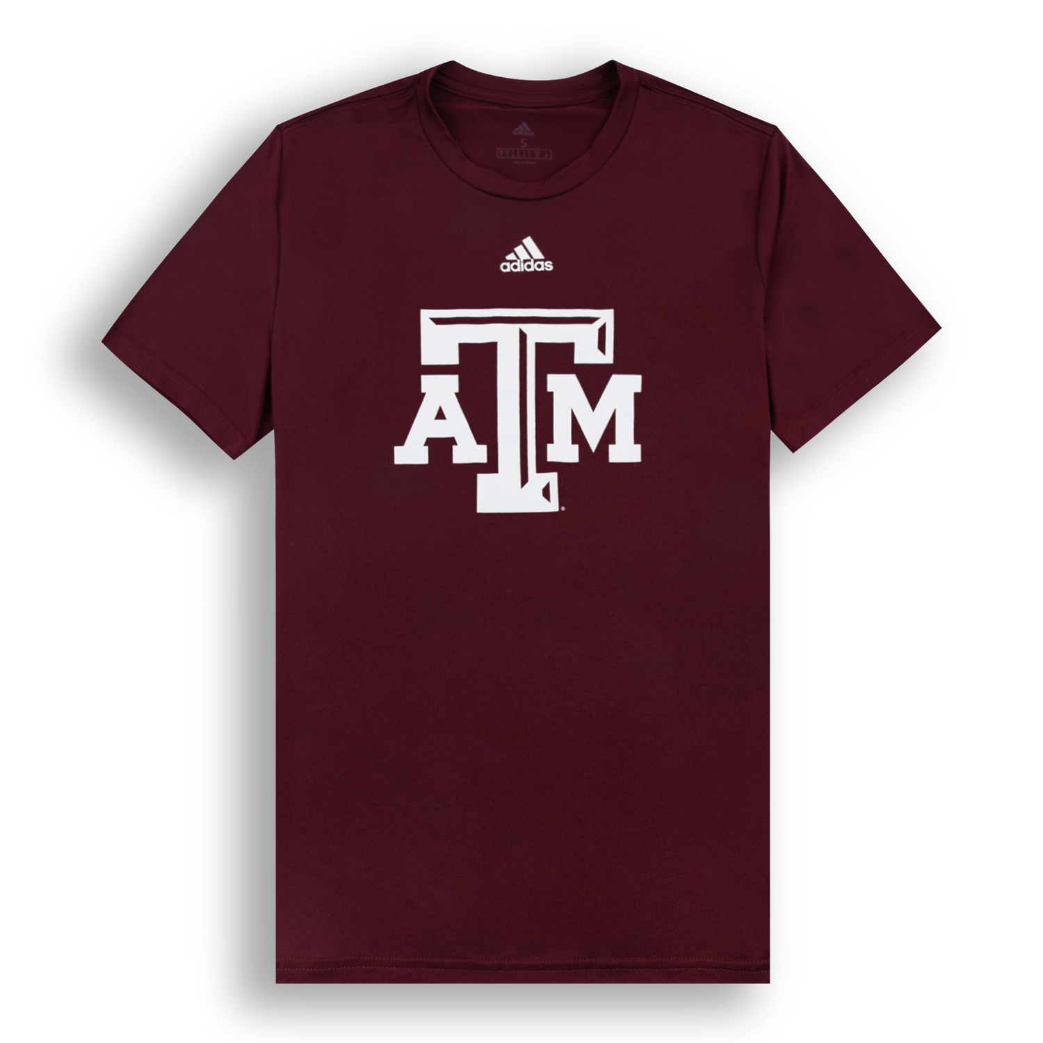 Texas A&M Adidas Block A&M Logo Pregame T-Shirt