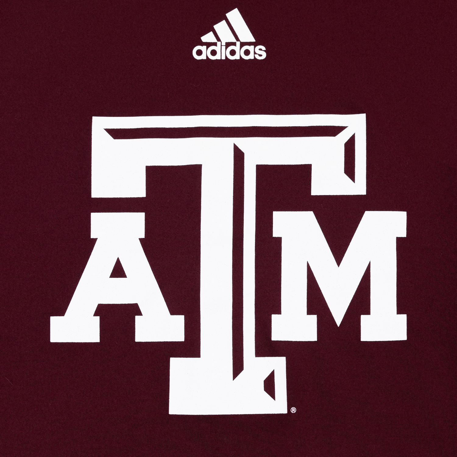 Texas A&M Adidas Block A&M Logo Pregame T-Shirt
