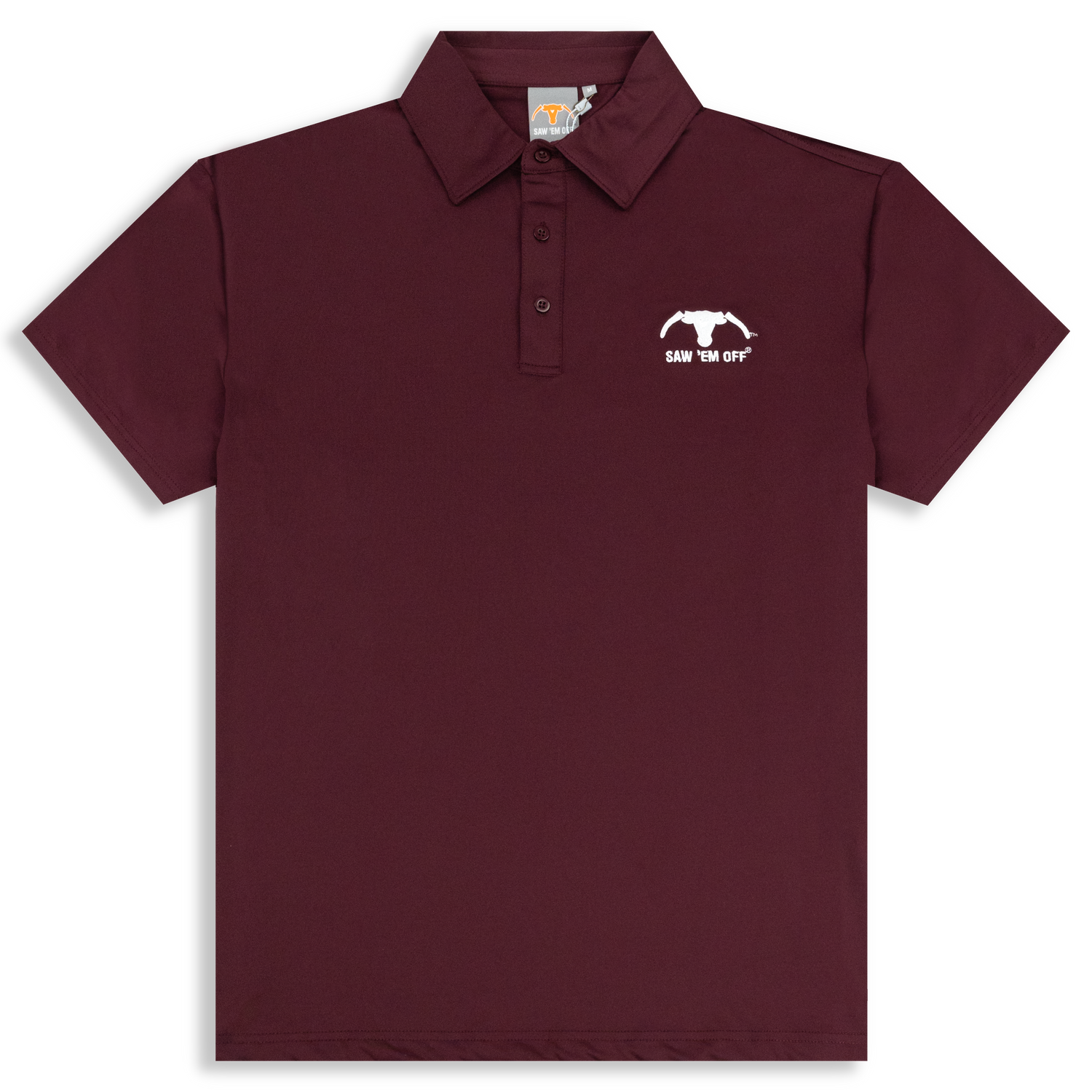 Saw 'Em Off Maroon Polo