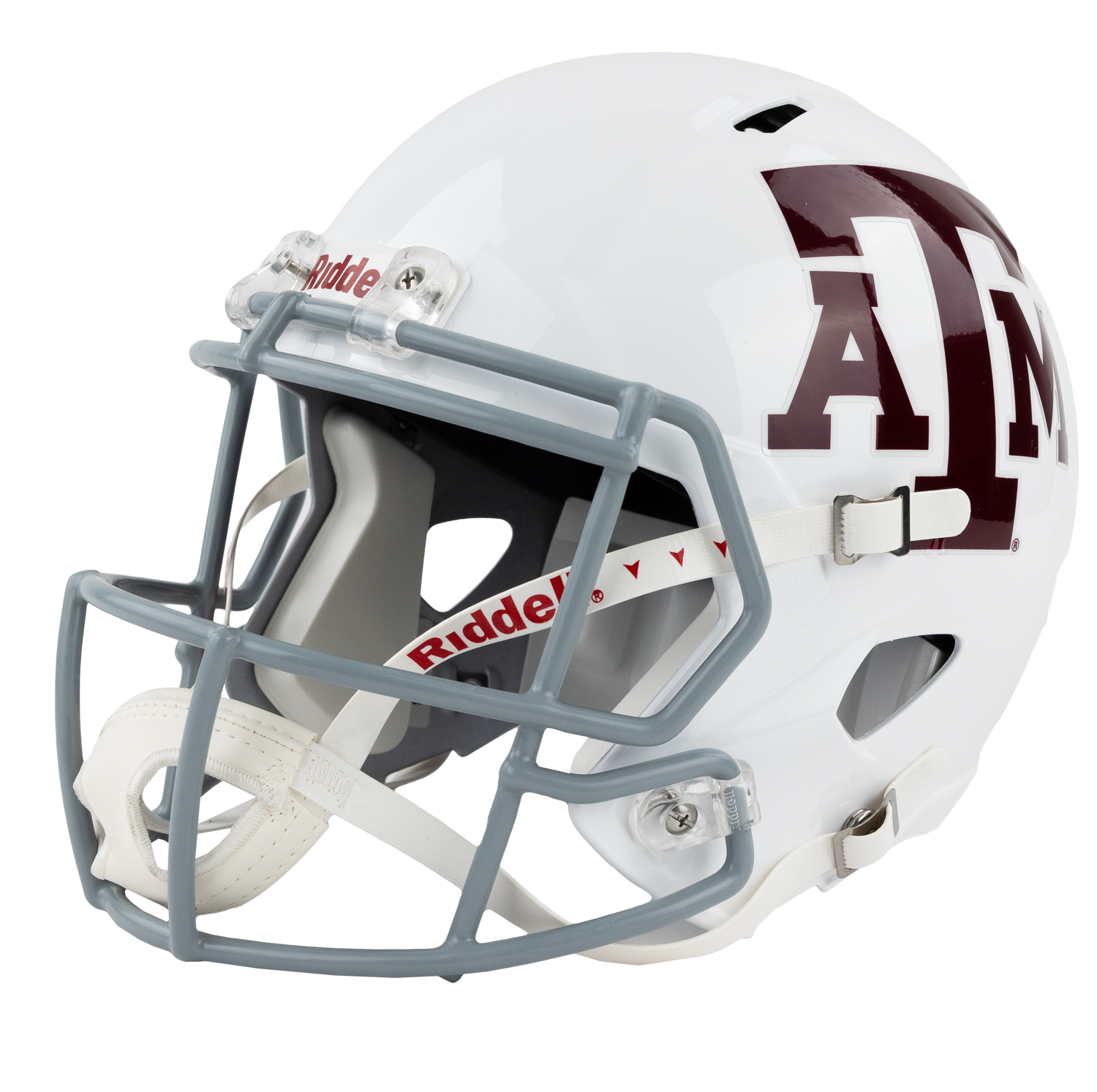 Texas A&M Riddell Aggie Speed Replica White Football Helmet
