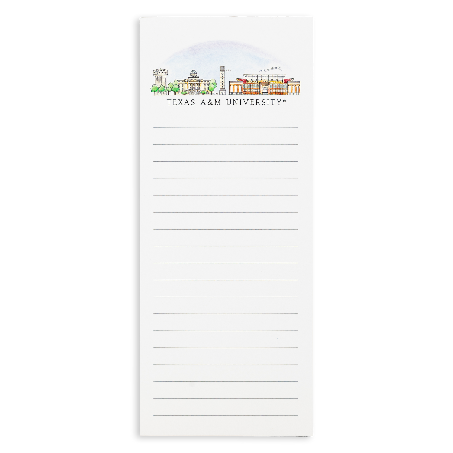 Texas A&M Skyline Notepad
