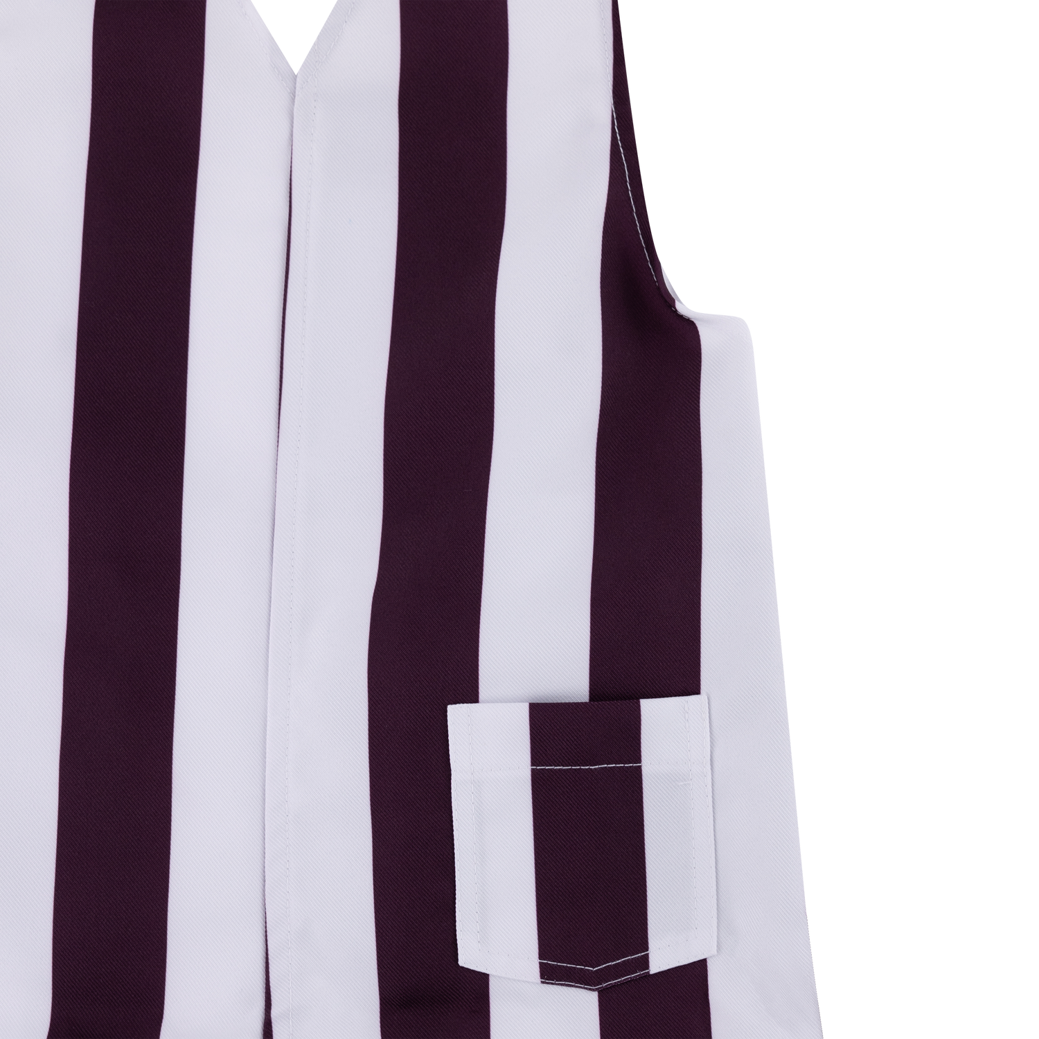 Team Toddler's Maroon Striped Overalls