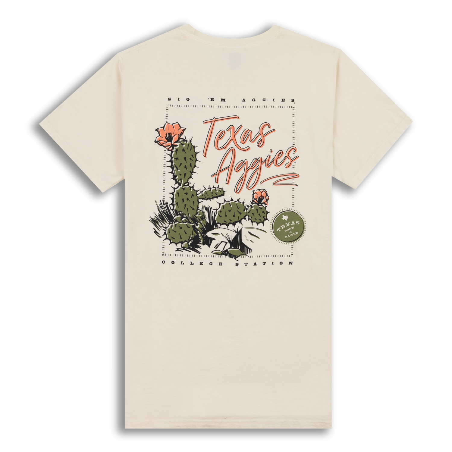 Texas A&M Aggies Cactus Parchment T-Shirt