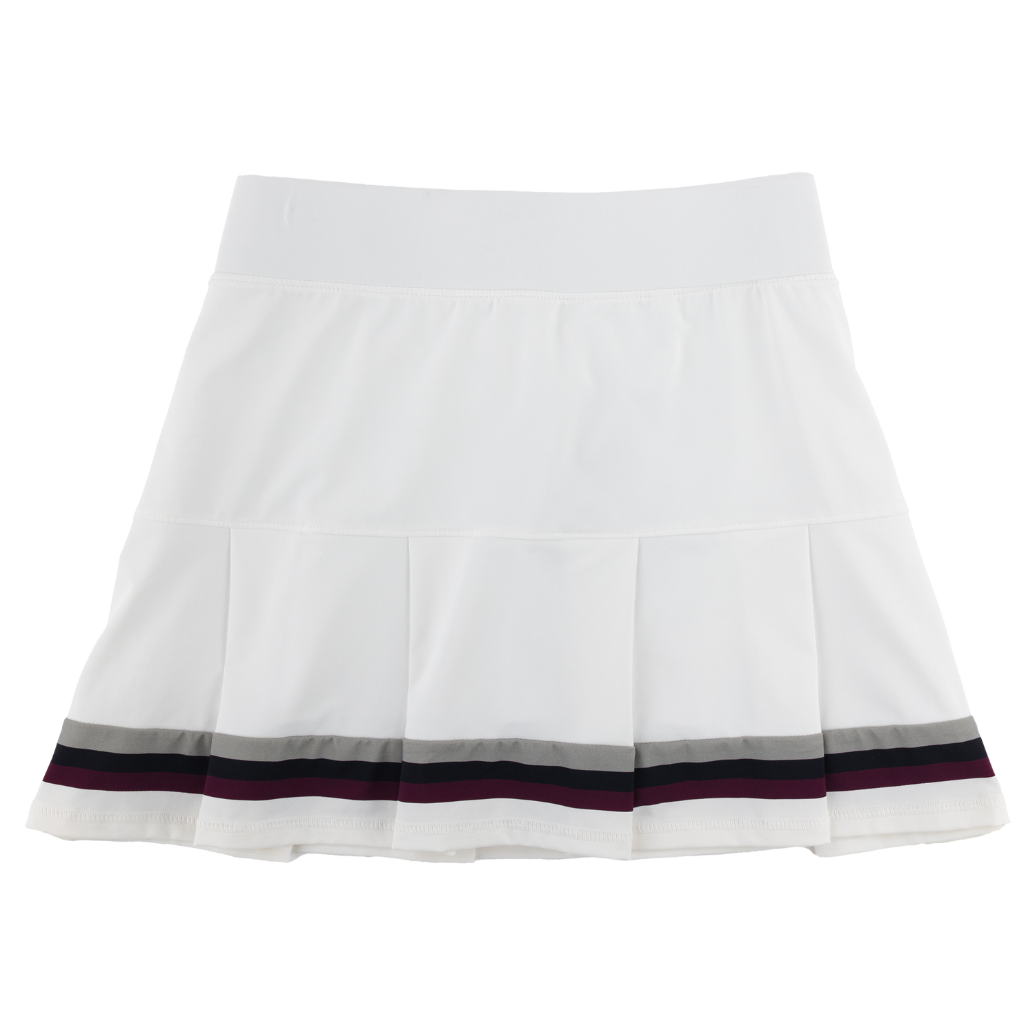 Performance Pleated Stripe Skirt