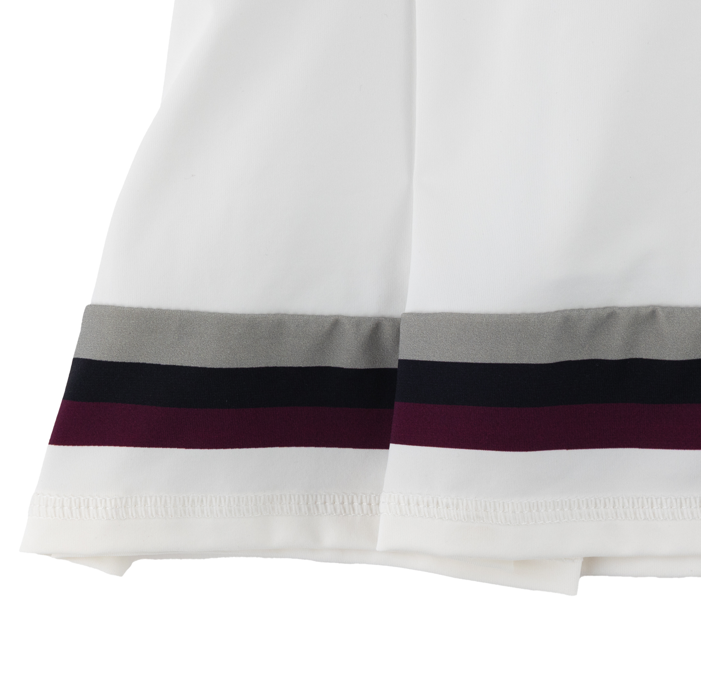 Performance Pleated Stripe Skirt