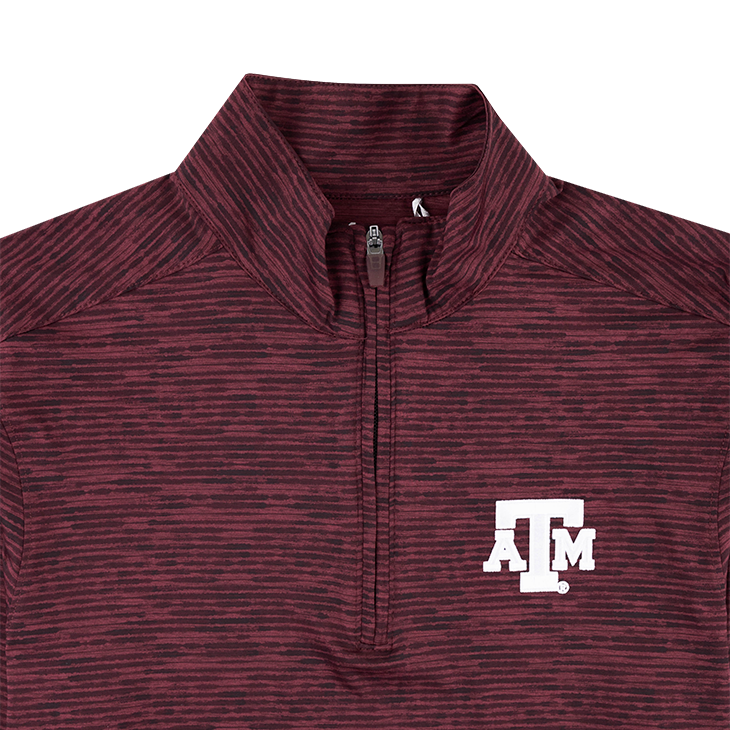 Texas A&M Antigua Determined Watercolor Quarter Zip