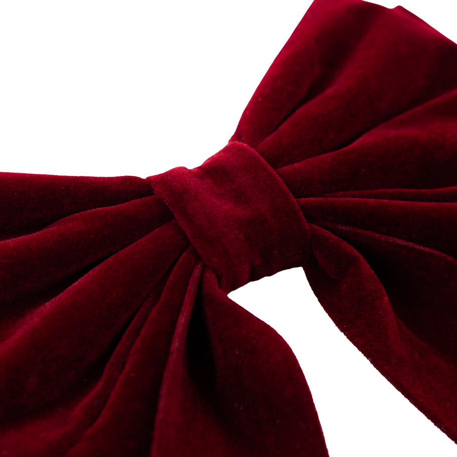Maroon Velvet Hair Bow