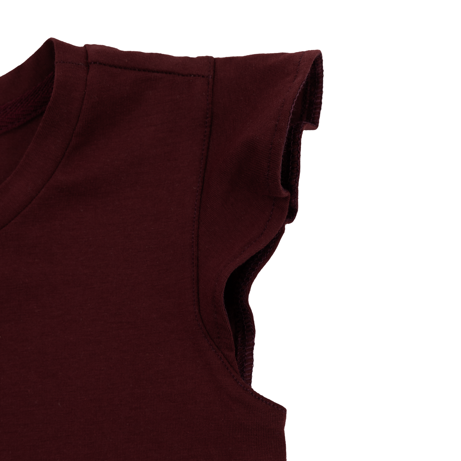 Maroon Youth Ruffle Tee