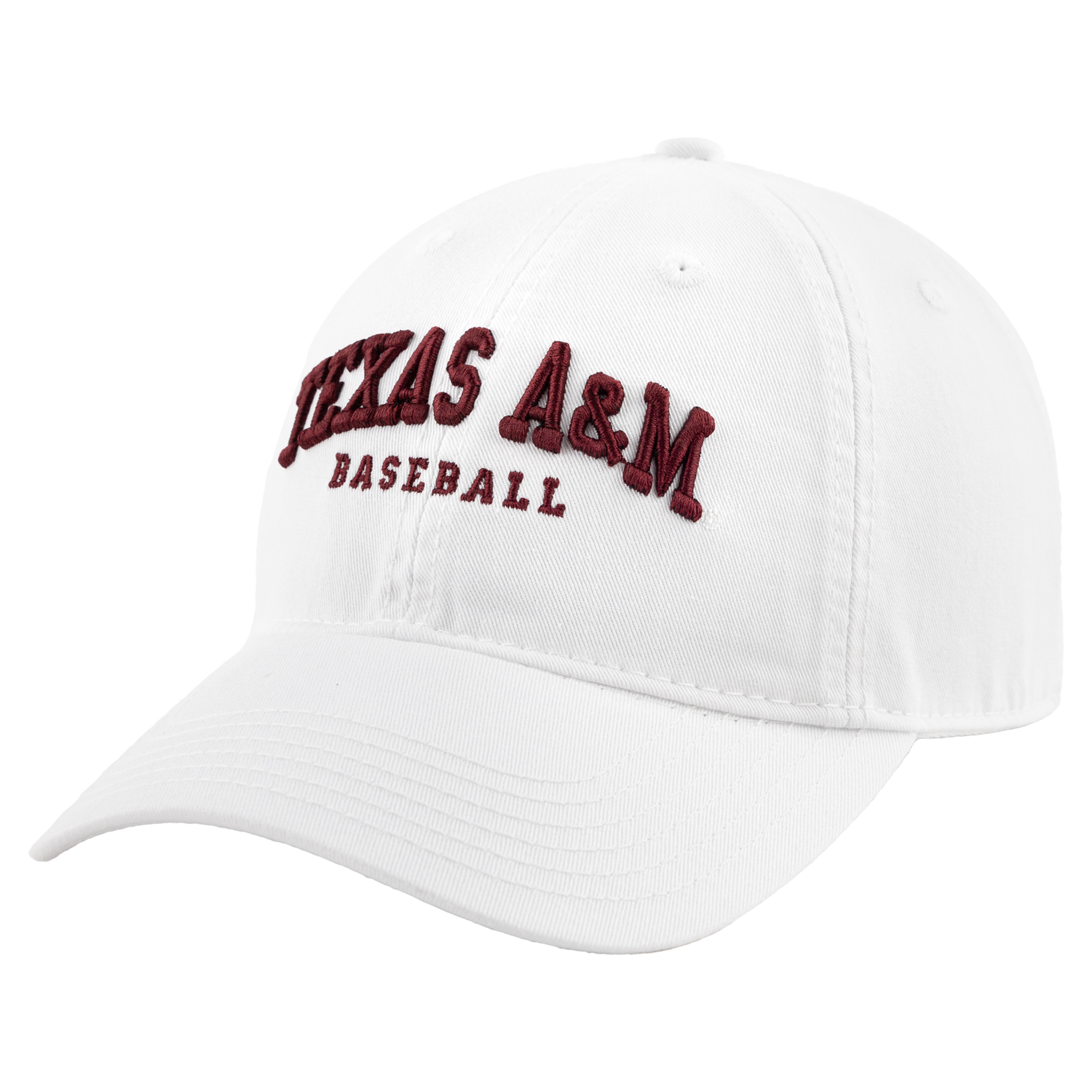 Texas A&M White Baseball Cap