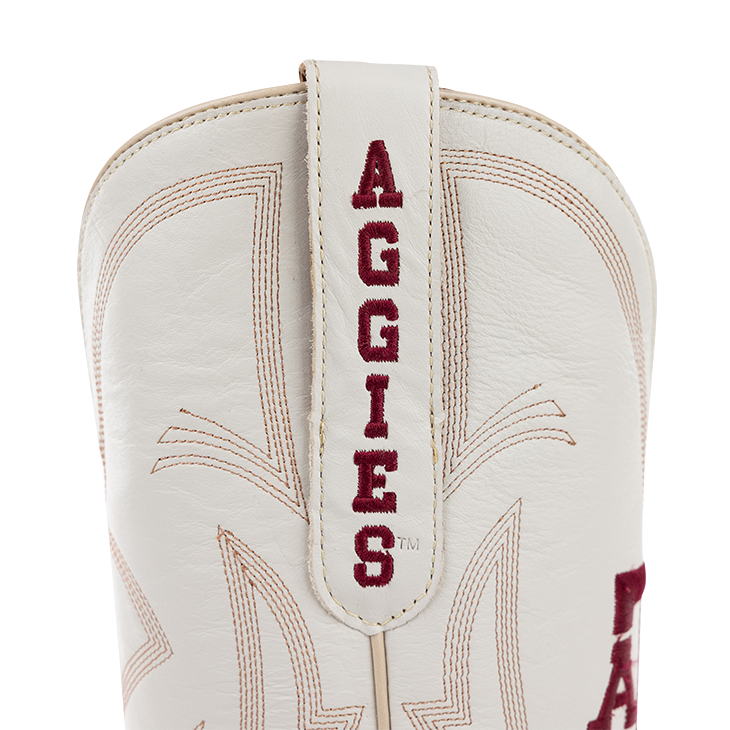 Texas A&M Aggies Womens Ivory Tall Boots