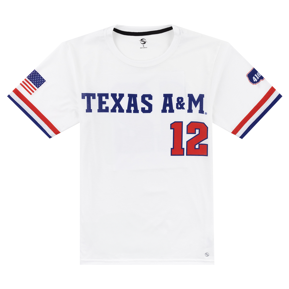 Texas A&M Red White And Blue Baseball T-Shirt