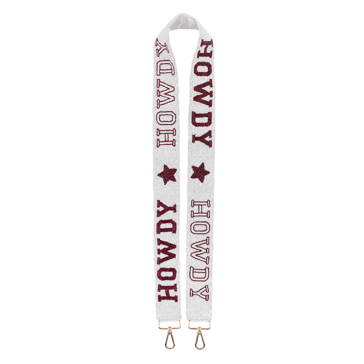 Howdy Beaded Purse Strap