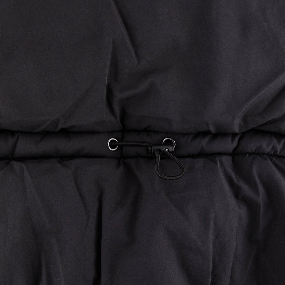 Black Cropped Puffer Vest