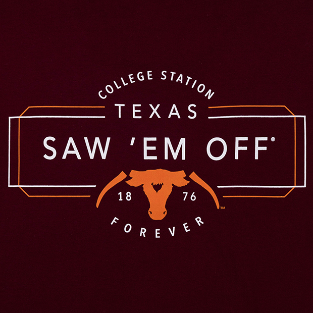 Saw 'Em Off Forever Maroon T-Shirt