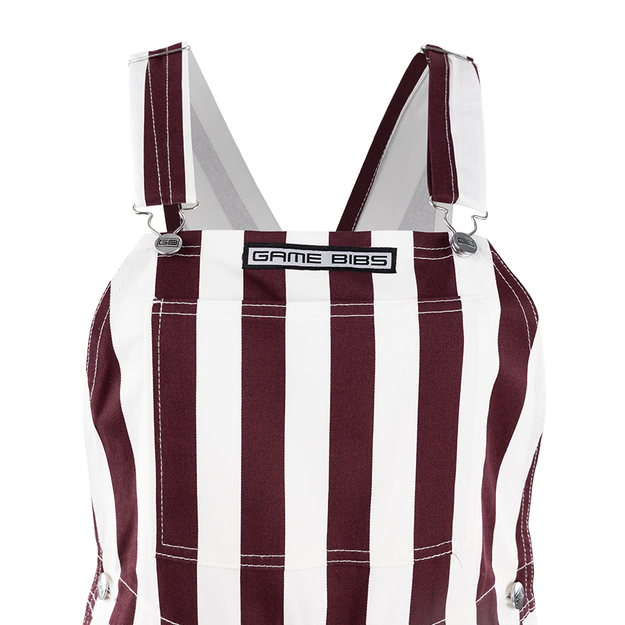 Gameday Bibs Striped Overalls