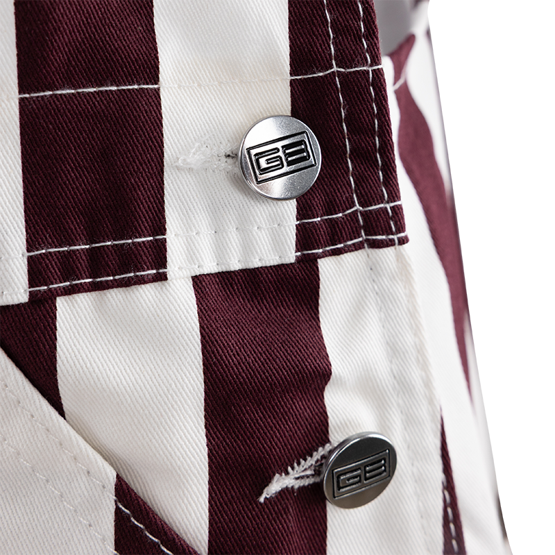 Gameday Bibs Striped Overalls