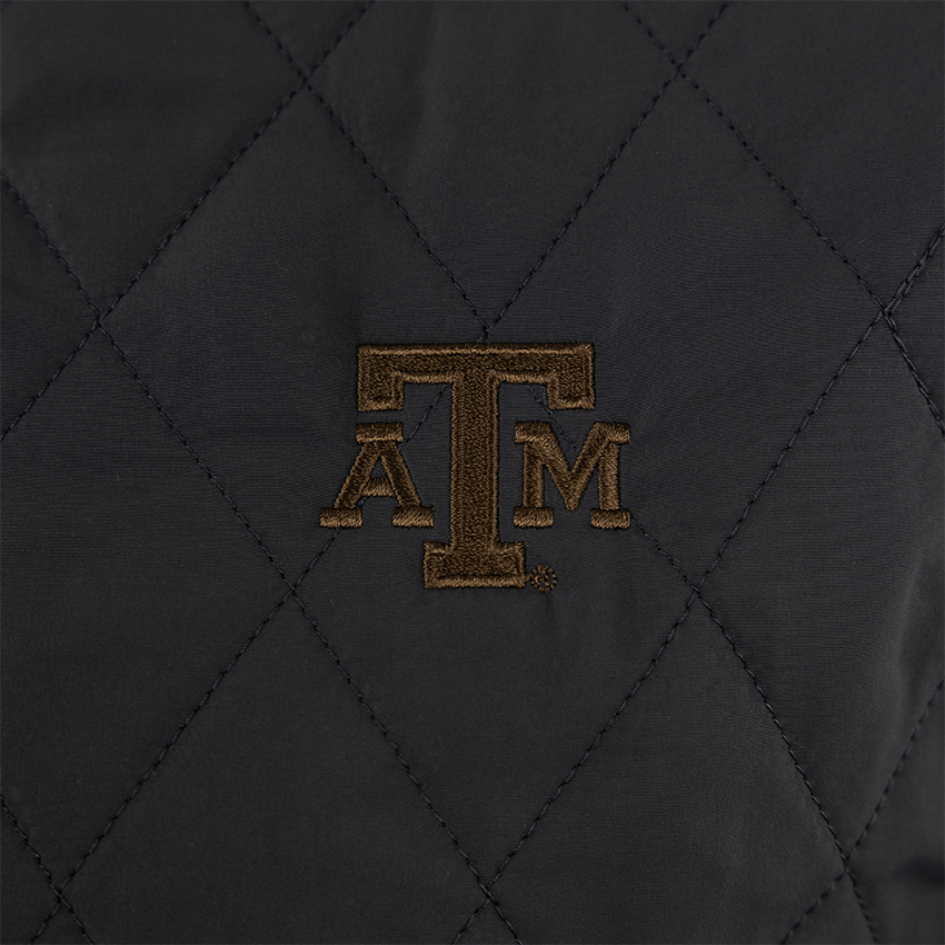 Texas A&M Johnnie-O Juno Dark Gray Quilted Jacket