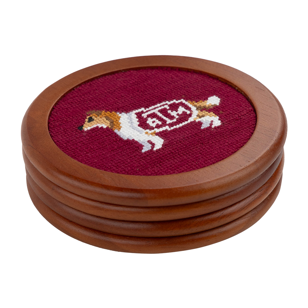 Texas A&M Aggies Maroon Coaster Set