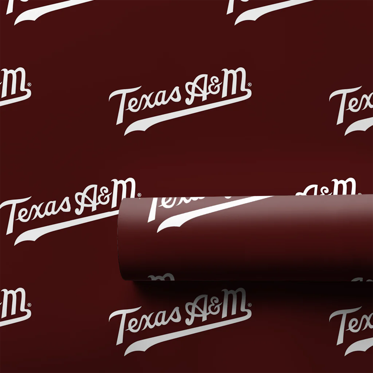 Script Texas A&M Fightin Type Wrapping Paper