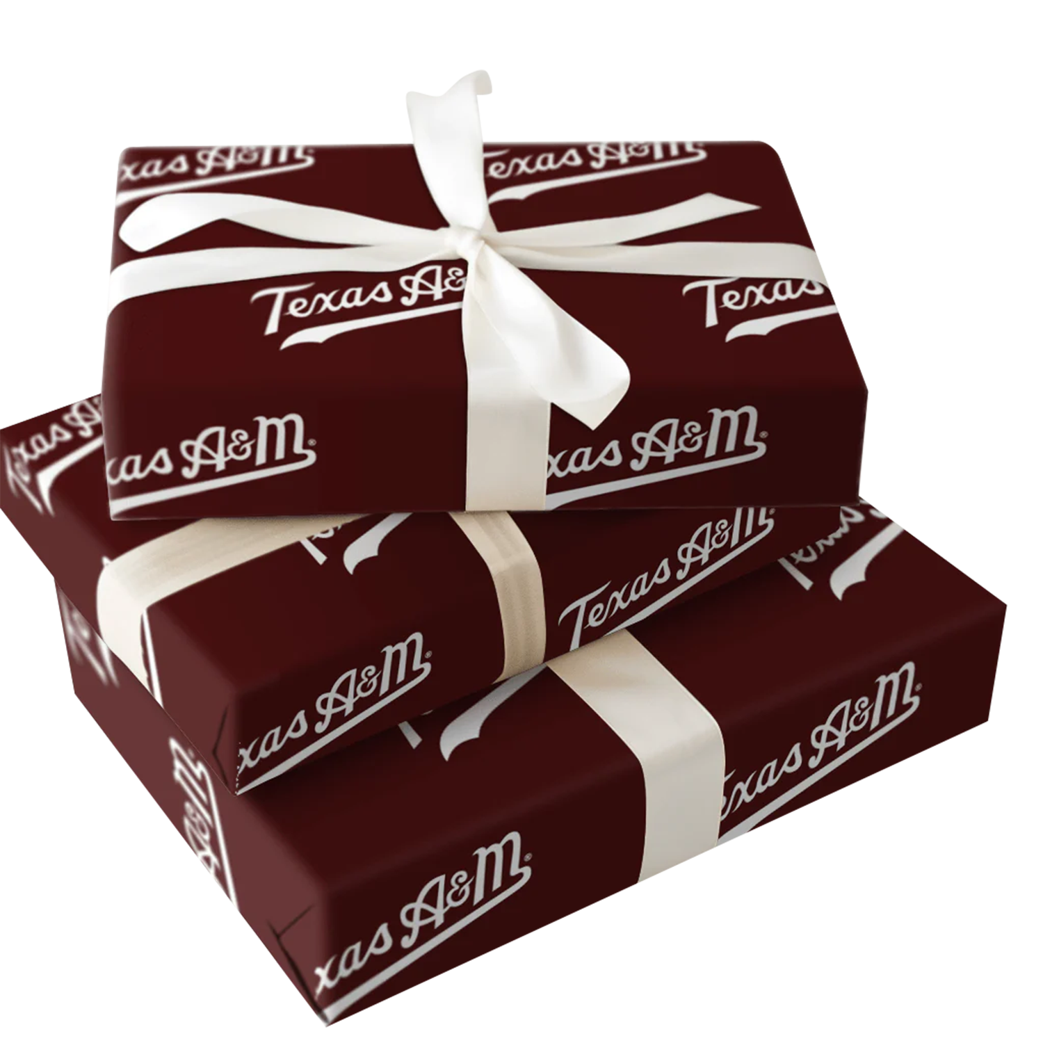 Script Texas A&M Fightin Type Wrapping Paper