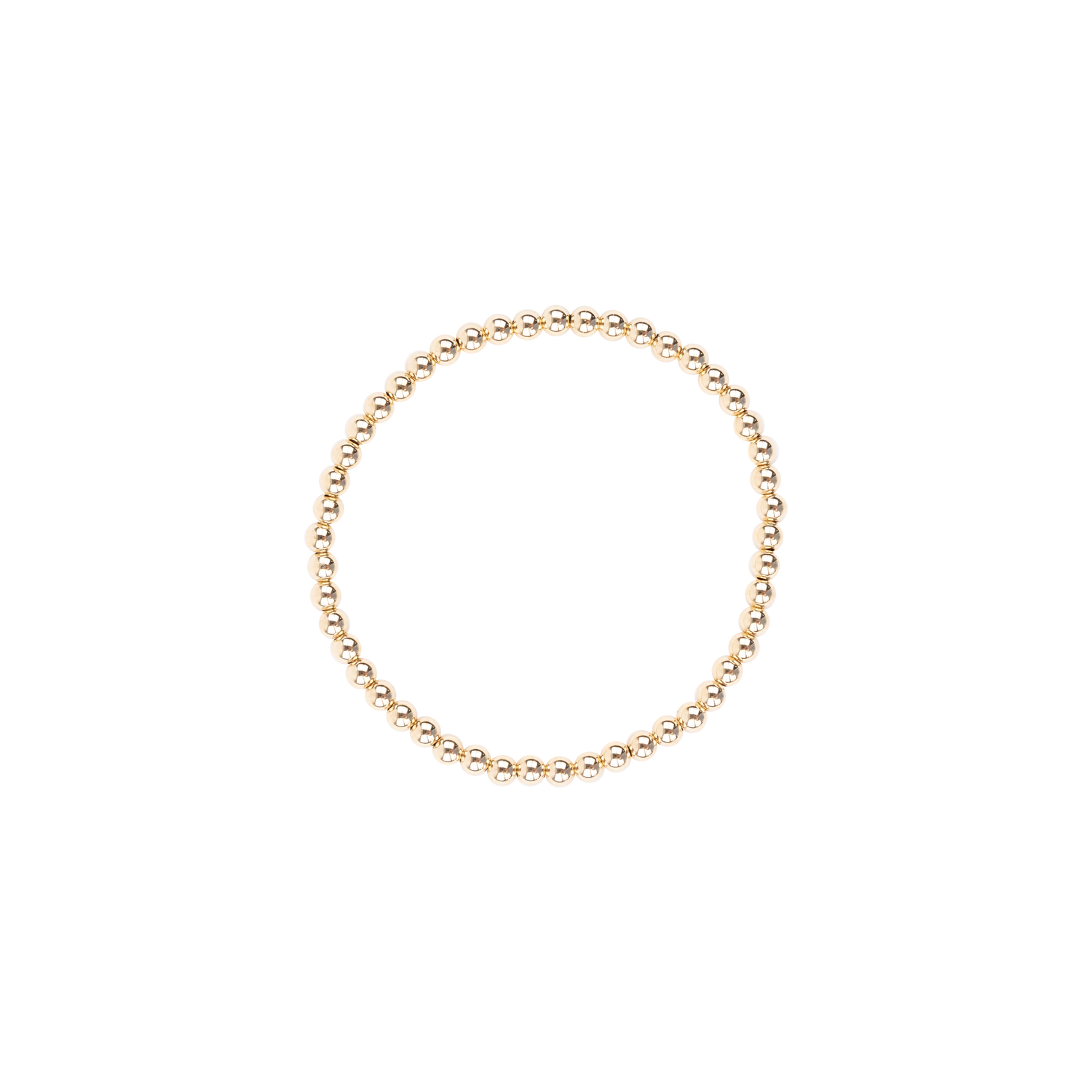 Gold beaded bracelet .