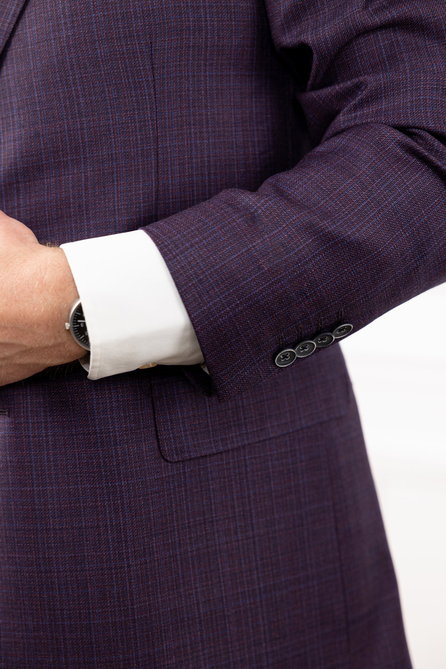 Satorial Apparel Reda Super 130s Burgundy Men's Sport Coat