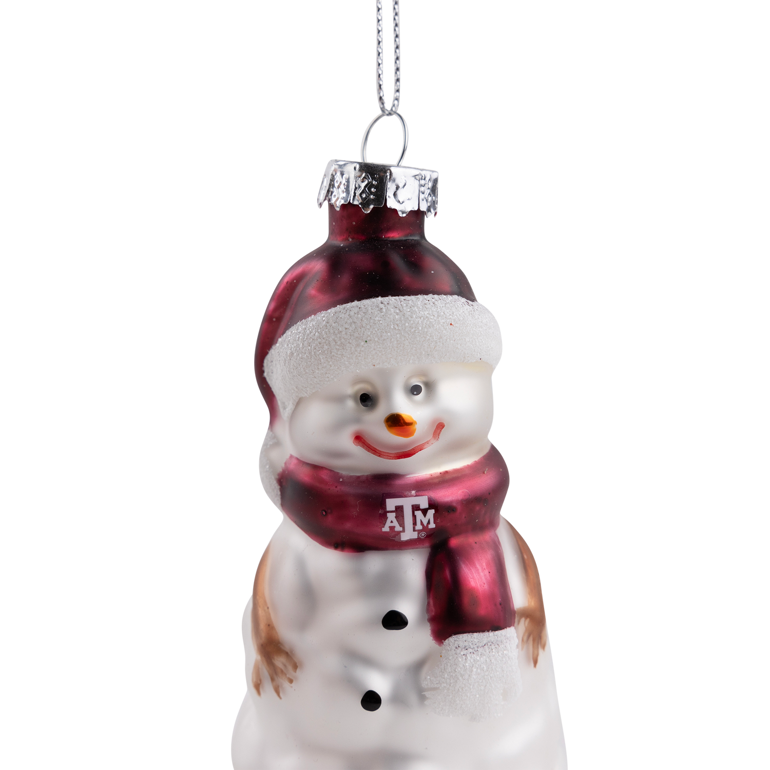 Texas A&M Snowman Scarf Ornament