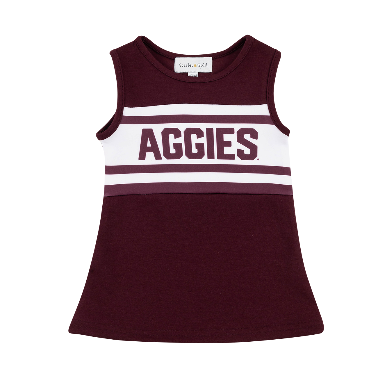 Aggies Striped Cheer Dress
