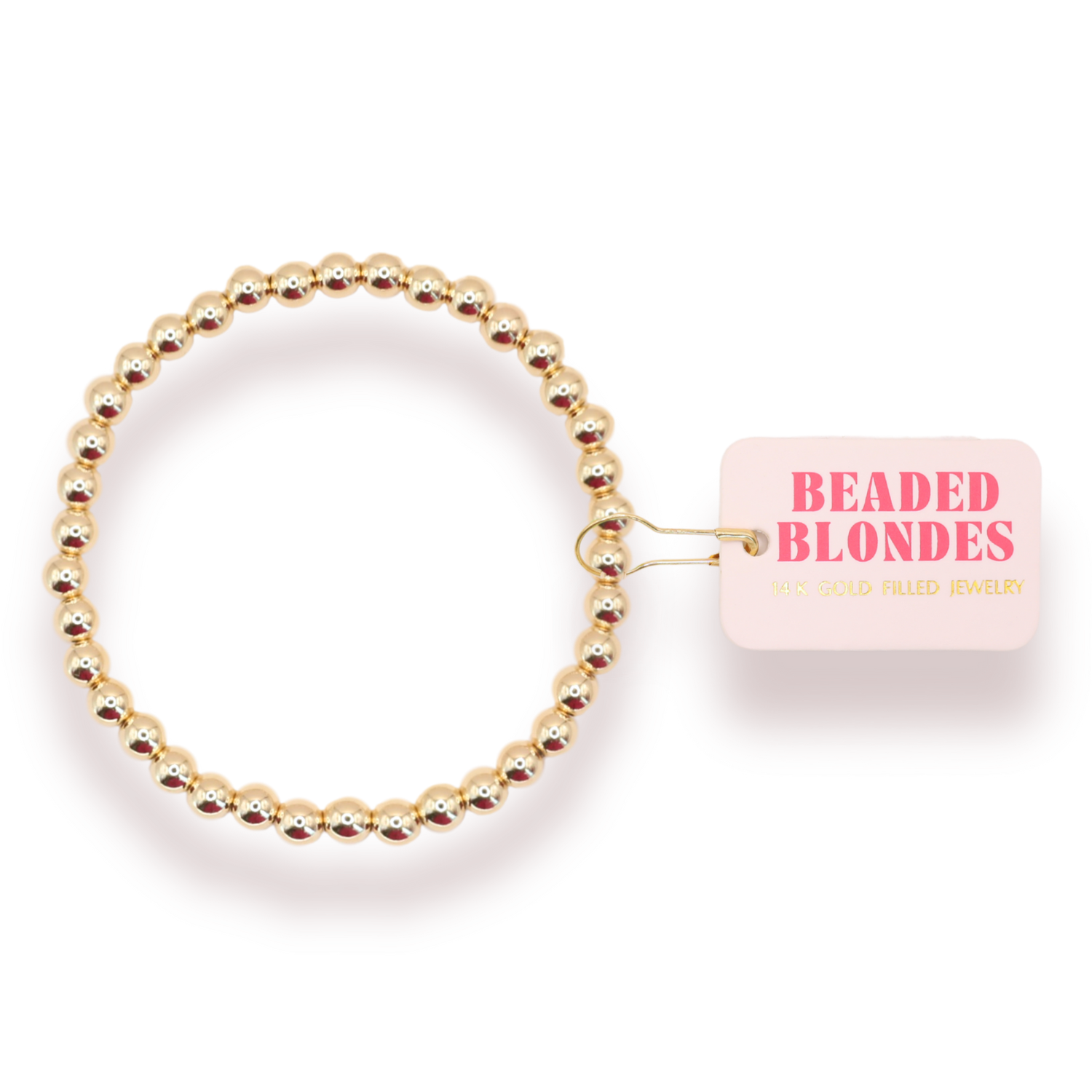 5 MM Gold Beaded Bracelet