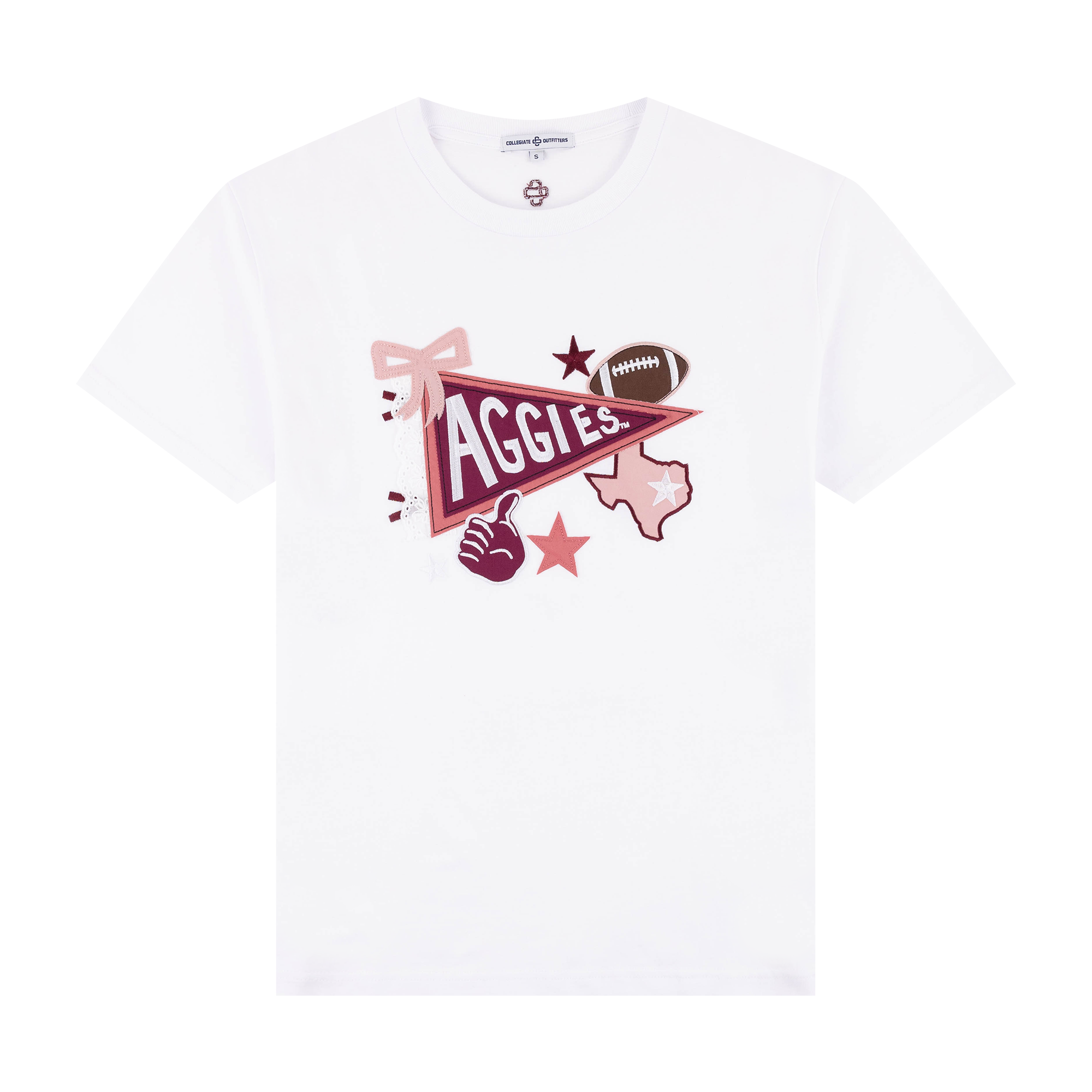 everyone collegiate logo tee shirt ASH M Collegiate Tee - Ash