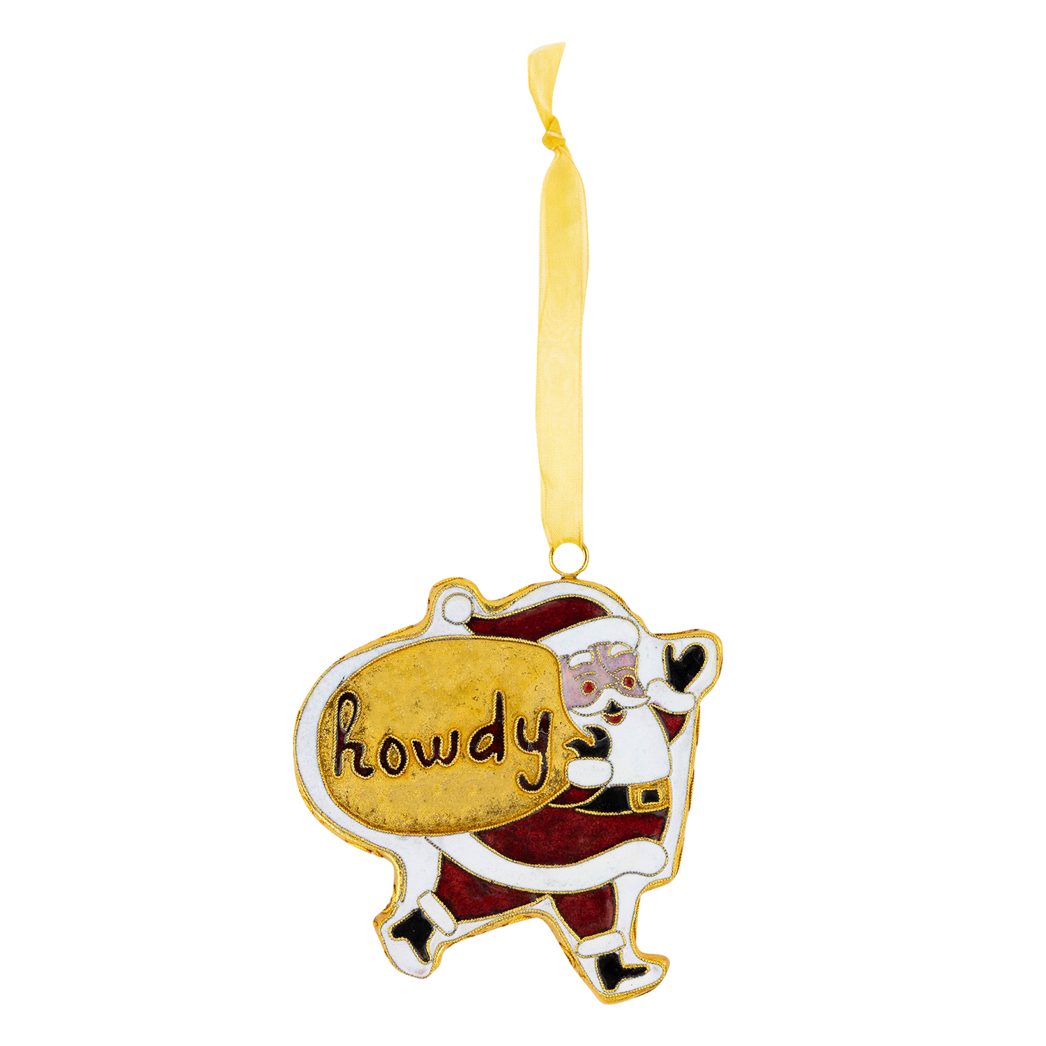 Howdy Santa Ornament