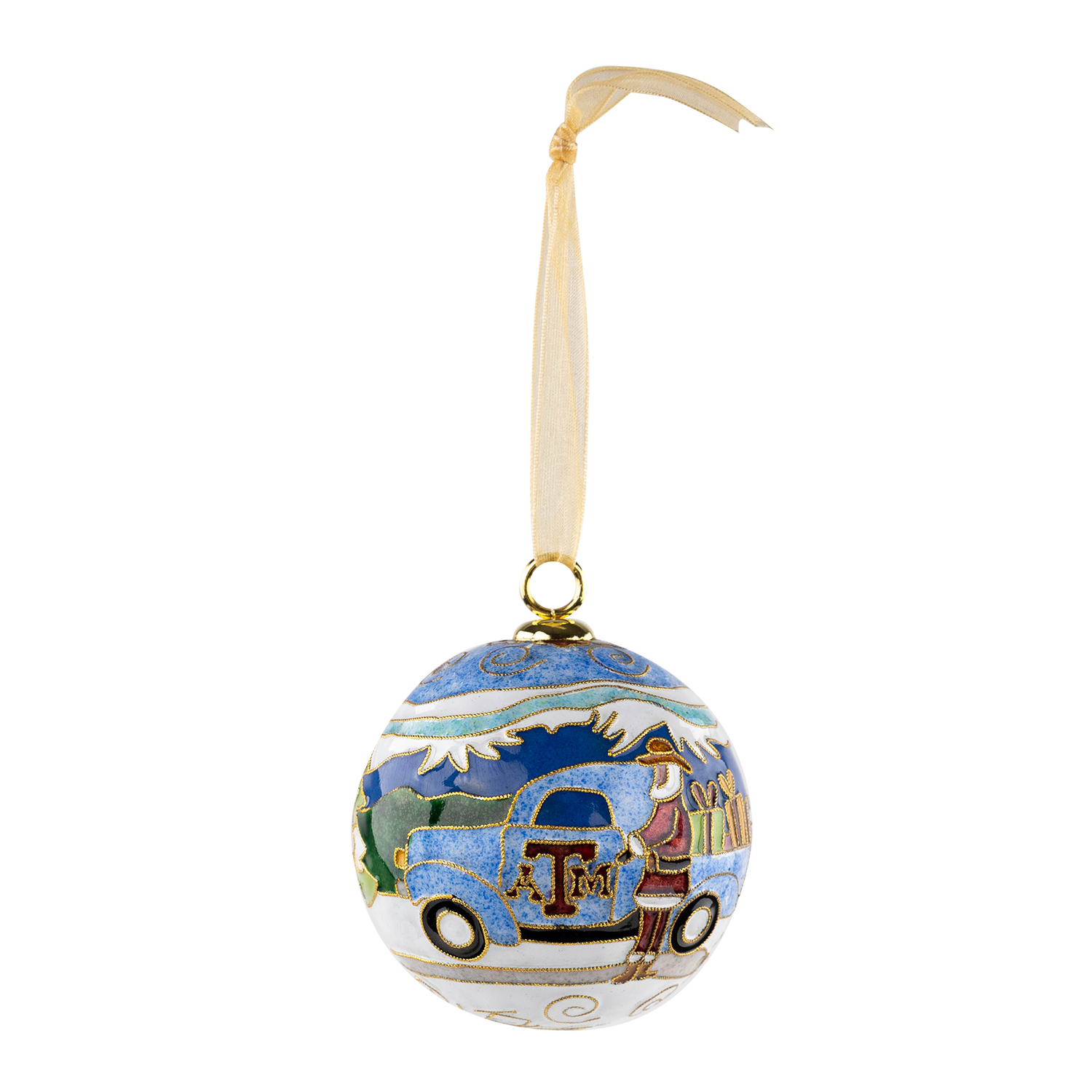 Santa Truck Ornament