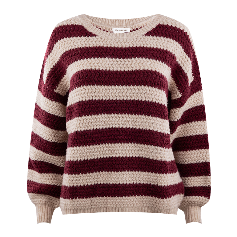 Maroon striped sweater discount