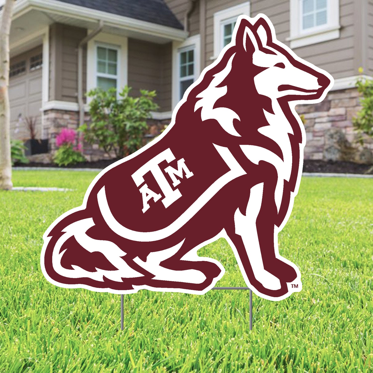 Dropship Item: Texas A&M Reveille Yard Sign 18" x 24"