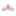Pink and White designed hair clip