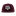 Maroon flatbill hat with white, beveled ATM logo.