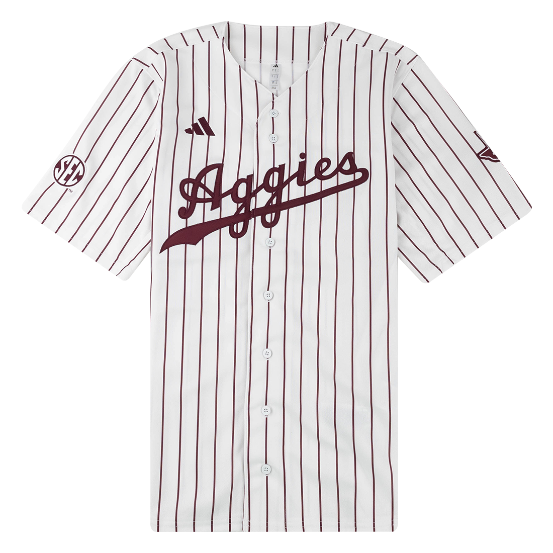 Aggies Adidas Pinstripe Baseball Jersey – Aggieland Outfitters