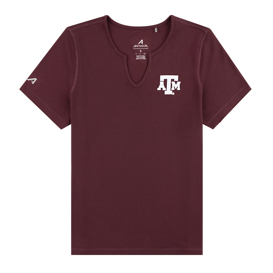 Maroon Texas Ribbed Cuff Top Maroon Texas Ribbed Cuff Top