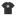 Oversized washed black t-shirt with white A&M logo