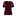 Maroon ribbed top with white ATM logo on the left side of the chest