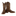 A pair of brown leather cowboy boots with western embroidery and 'GIGEM' branding on the shaft, shown against a plain white background.