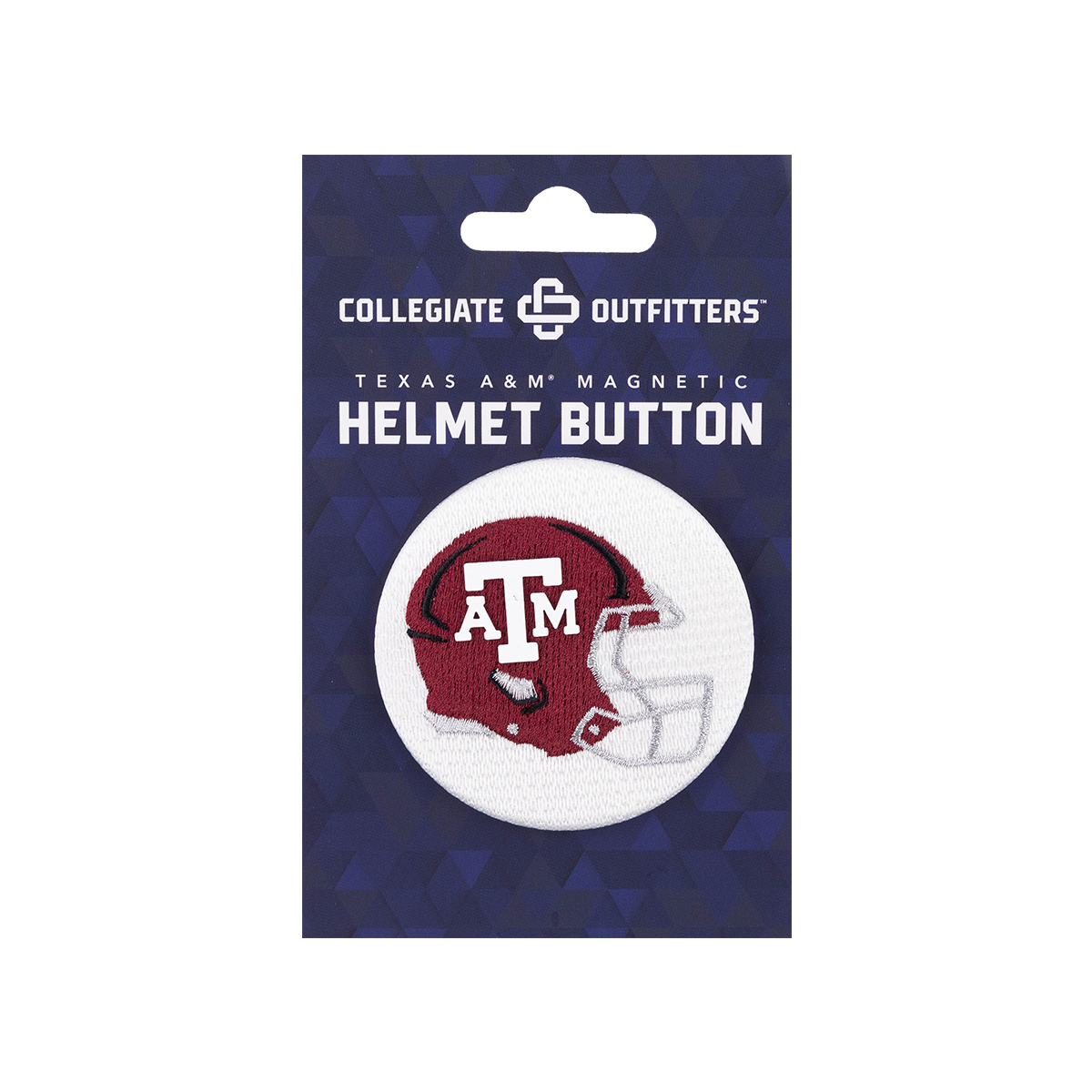 football helmet buttons Helmet Embroidered Magnetic Button – Aggieland Outfitters
