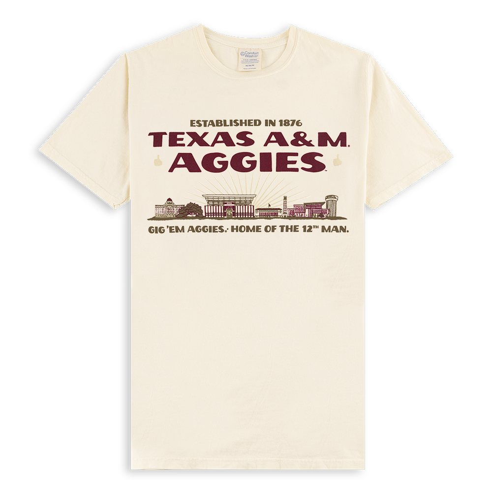 Texas A&M Home of the 12th Man Skyline T-Shirt