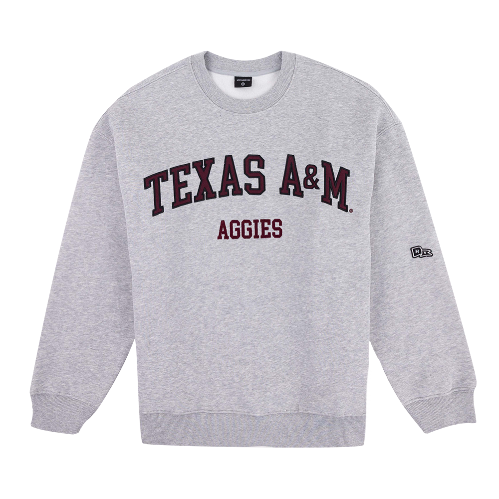 ATM Aggies スウェットシャツ グレー Aggies Gray Mock Neck Sweatshirt - Aggieland Outfitters