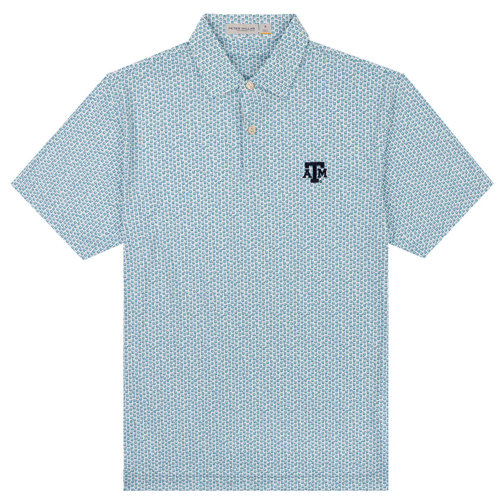 Texas A&M Peter Millar Featherweight Golf on the Rocks Polo
